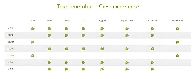 Harmonogram wycieczek po Jaskini Lipskiej