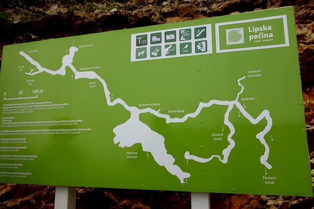 Schemat jaskini Lipskiej