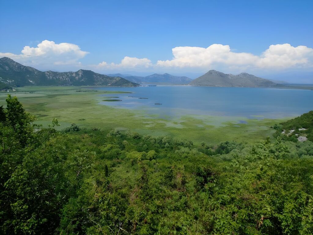 Można zobaczyć most drogowy w kierunku Podgoricy