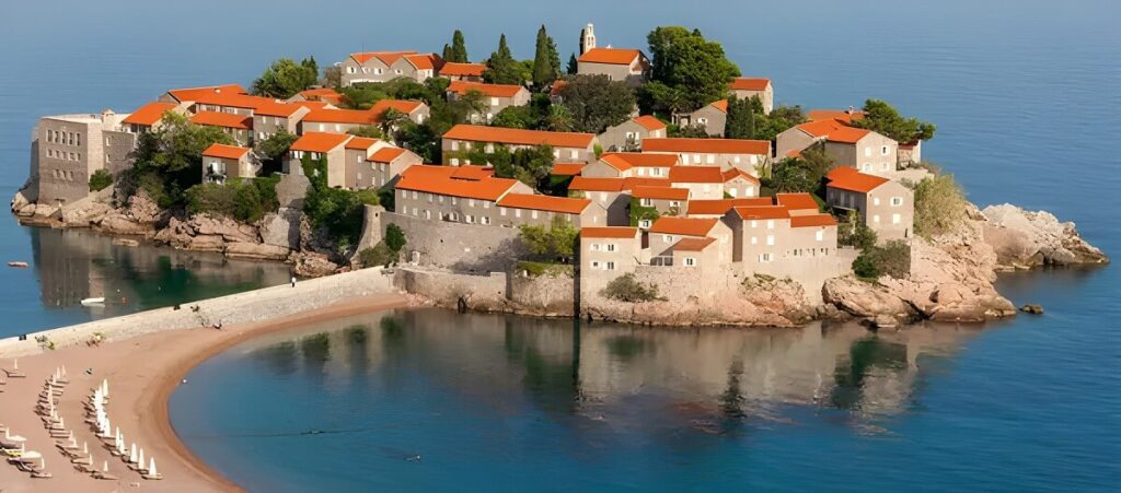 Wyspa-hotel Sveti Stefan